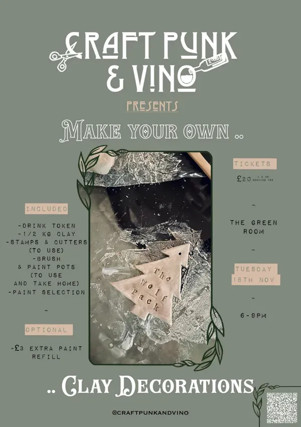 Make Your Own Clay Christmas Decorations - The Craufurd Arms - Nov 25