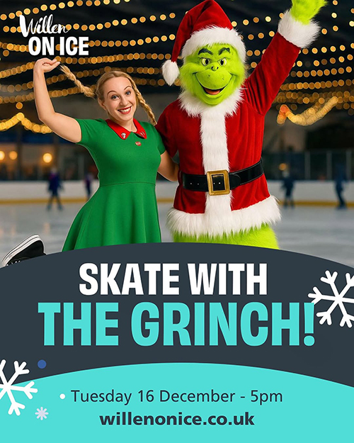 Skate with The Grinch - Willen On Ice - Dec 25