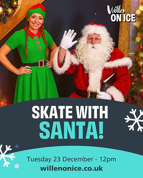 Skate with The Santa - Willen On Ice - Dec 25
